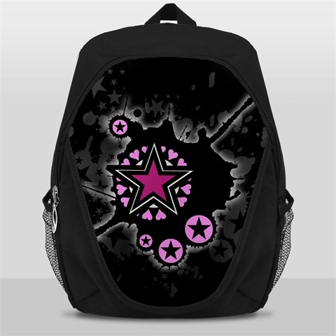 Pink Star Explosion Backpack Bag from ArtsNow.com Front