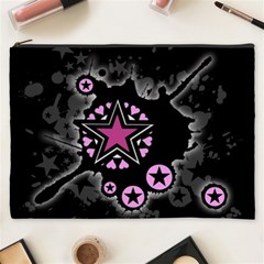 Pink Star Explosion Cosmetic Bag (XXXL) from ArtsNow.com Front