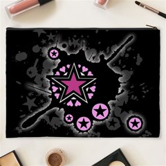 Pink Star Explosion Cosmetic Bag (XXXL) from ArtsNow.com Back