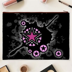 Pink Star Explosion Cosmetic Bag (XXXL) from ArtsNow.com Back