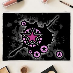 Pink Star Explosion Cosmetic Bag (XXXL) from ArtsNow.com Back