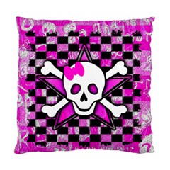 Pink Star Skull Cushion Case (Two Sides) from ArtsNow.com Front