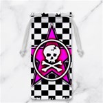 Pink Star Skull Checker Jewelry Bag