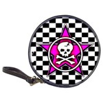 Pink Star Skull Checker Classic 20-CD Wallet