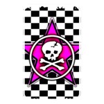 Pink Star Skull Checker Memory Card Reader (Rectangular)