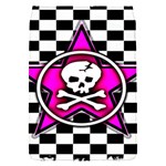 Pink Star Skull Checker Removable Flap Cover (Small)