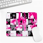 Pink Star Splatter Small Mousepad