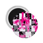 Pink Star Splatter 2.25  Magnet