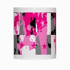 Pink Star Splatter White Mug from ArtsNow.com Center