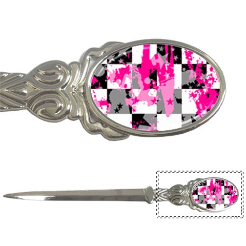 Pink Star Splatter Letter Opener from ArtsNow.com Front