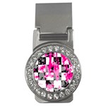 Pink Star Splatter Money Clip (CZ)