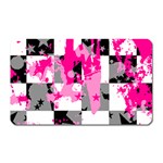 Pink Star Splatter Magnet (Rectangular)