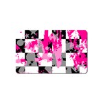 Pink Star Splatter Magnet (Name Card)