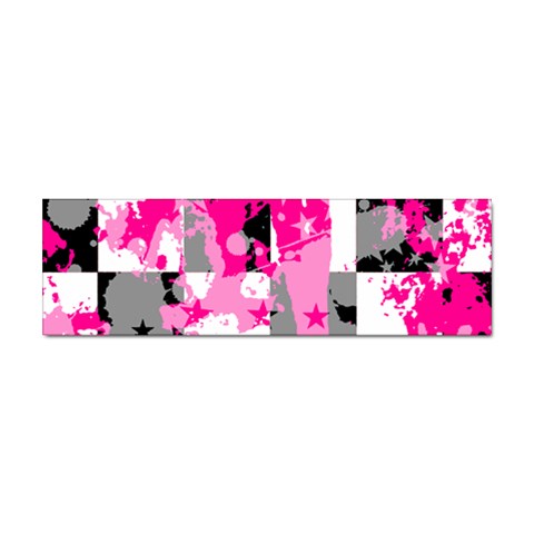 Pink Star Splatter Sticker Bumper (10 pack) from ArtsNow.com Front