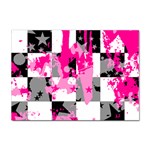 Pink Star Splatter Sticker A4 (10 pack)