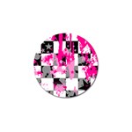 Pink Star Splatter Golf Ball Marker