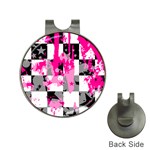 Pink Star Splatter Golf Ball Marker Hat Clip