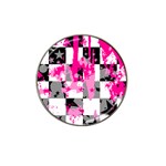 Pink Star Splatter Hat Clip Ball Marker