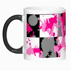 Pink Star Splatter Morph Mug from ArtsNow.com Left