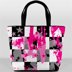 Pink Star Splatter Bucket Bag from ArtsNow.com Front