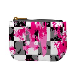 Pink Star Splatter Mini Coin Purse from ArtsNow.com Front