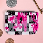 Pink Star Splatter Mini Coin Purse