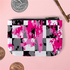 Pink Star Splatter Mini Coin Purse from ArtsNow.com Back