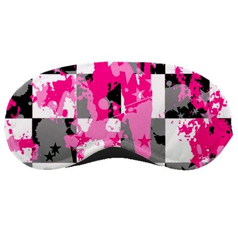 Pink Star Splatter Sleeping Mask from ArtsNow.com Front