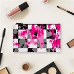 Pink Star Splatter Cosmetic Bag (Small)