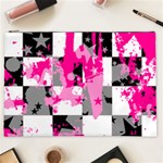 Pink Star Splatter Cosmetic Bag (XXL)