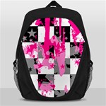 Pink Star Splatter Backpack Bag