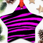 Pink Zebra Ornament (Star)