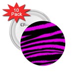 Pink Zebra 2.25  Button (10 pack)