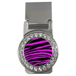 Pink Zebra Money Clip (CZ)