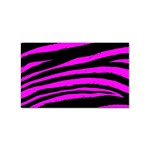 Pink Zebra Sticker (Rectangular)