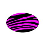 Pink Zebra Sticker Oval (10 pack)