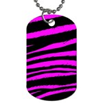 Pink Zebra Dog Tag (Two Sides)