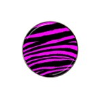 Pink Zebra Hat Clip Ball Marker