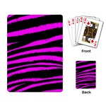 Pink Zebra Playing Cards Single Design