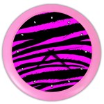 Pink Zebra Color Wall Clock