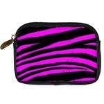 Pink Zebra Digital Camera Leather Case