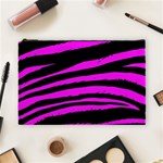 Pink Zebra Cosmetic Bag (Large)