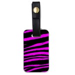 Pink Zebra Luggage Tag (one side)