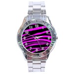 Pink Zebra Stainless Steel Analogue Men’s Watch