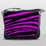 Pink Zebra Messenger Bag