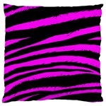 Pink Zebra Large Cushion Case (One Side)