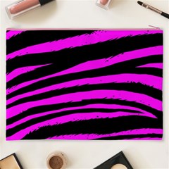 Pink Zebra Cosmetic Bag (XXXL) from ArtsNow.com Back