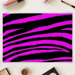 Pink Zebra Cosmetic Bag (XXXL) from ArtsNow.com Back