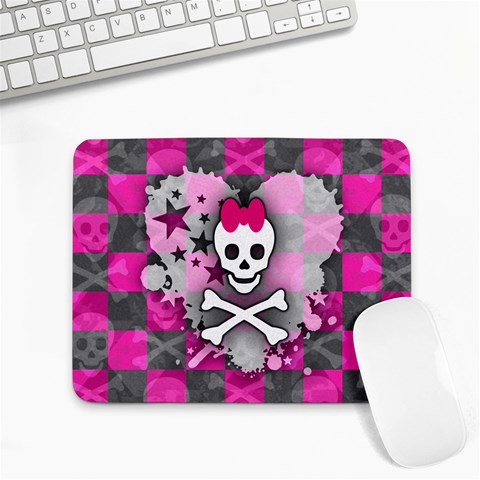 Princess Skull Heart Small Mousepad from ArtsNow.com Front