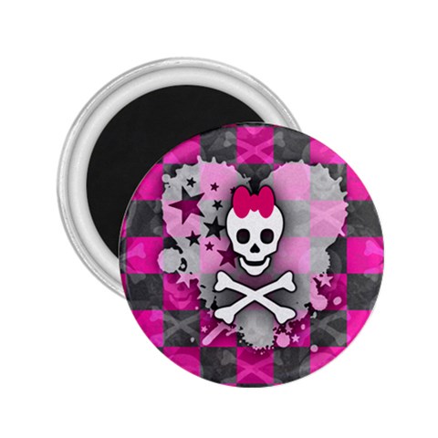 Princess Skull Heart 2.25  Magnet from ArtsNow.com Front